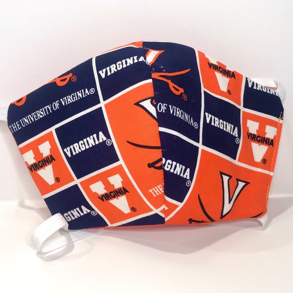 UVA Face mask w/ 3 layer protection & elastic NWOT